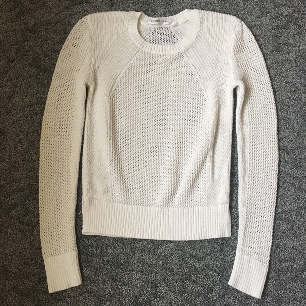 Athleta XXS Cream Knit Sweater